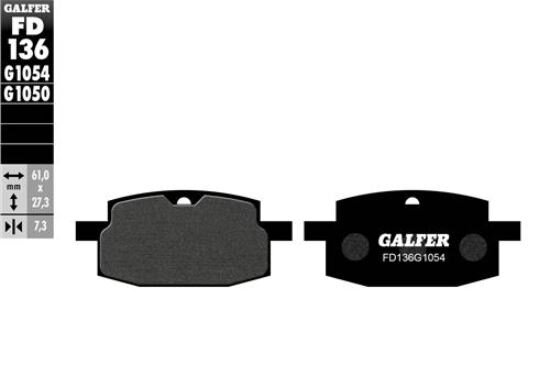 Bremsbeläge Galfer halbmetallisch Peugeot V-Clic