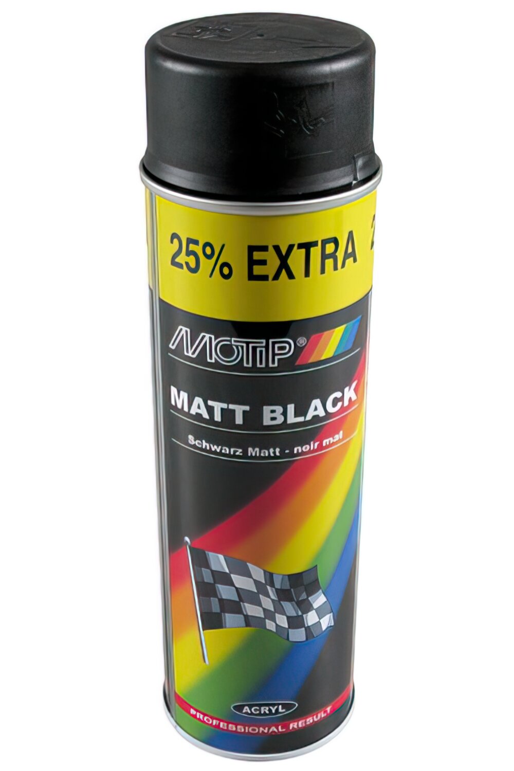 Sprühlack Motip schwarz matt 500ml